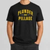 Official Plunder And Pillage Pittsburg PA Logo t shirt in black, classic fit short sleeve cotton tee