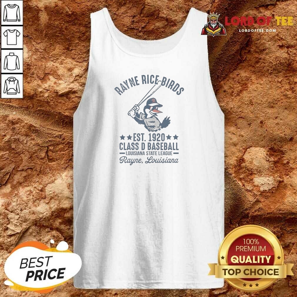 Official Rayne Rice Birds Est 1920 Class D Baseball Louisiana State League Tank Top tank top optimized Official Rayne Rice Birds Est 1920 Class D Baseball Louisiana State League Tank Top