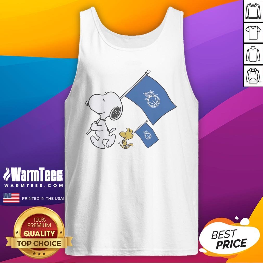 official-snoopy-and-woodstock-holding-orlando-magic-flags-to-cheer-tank-top Official Snoopy And Woodstock Holding Orlando Magic Flags To Cheer tank top featuring vibrant graphics