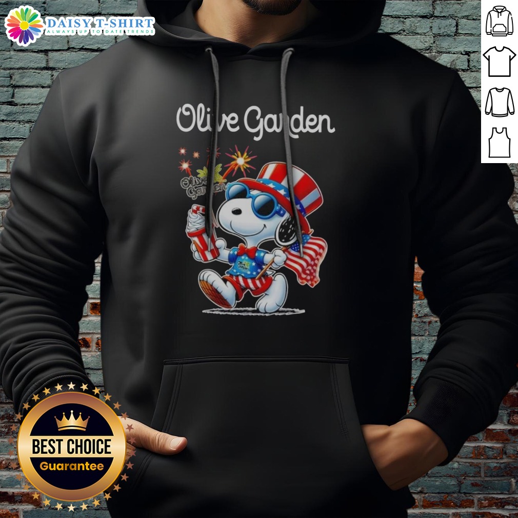 Official Snoopy X Olive Garden Fourth Of July American 250 Years 1776 2026 Fireworks Hoodie Official Snoopy X Olive Garden Fourth Of July American 250 Years 1776 2026 Fireworks Hoodie featuring festive design