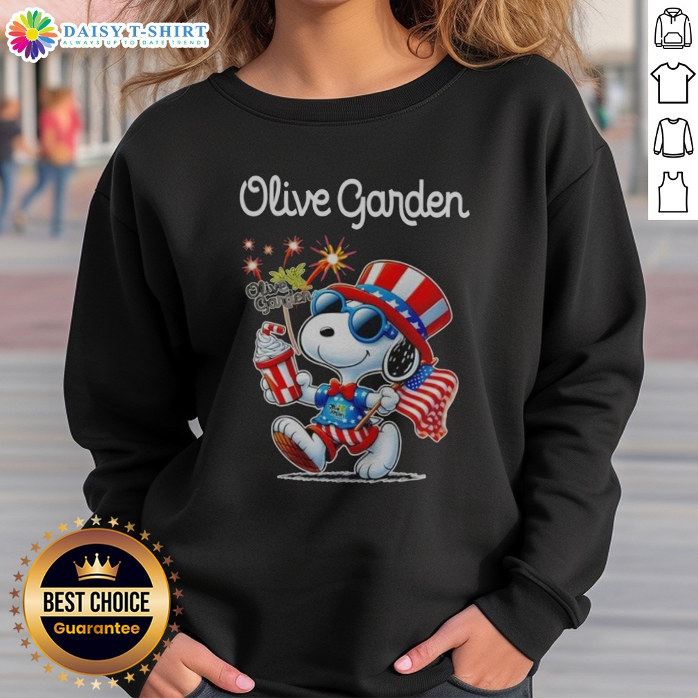 Official Snoopy X Olive Garden Fourth Of July American 250 Years 1776 2026 Fireworks Sweashirt Official Snoopy X Olive Garden Fourth Of July American 250 Years 1776 2026 Fireworks Sweashirt featuring vibrant fireworks design