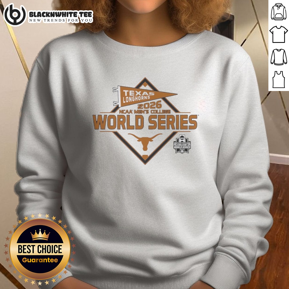 Official Texas Longhorns 2026 NCAA College World Series Omaha Baseball Sweatshirt Sweashirt Official Texas Longhorns 2026 NCAA College World Series Omaha Baseball Sweatshirt displayed in a vibrant setting
