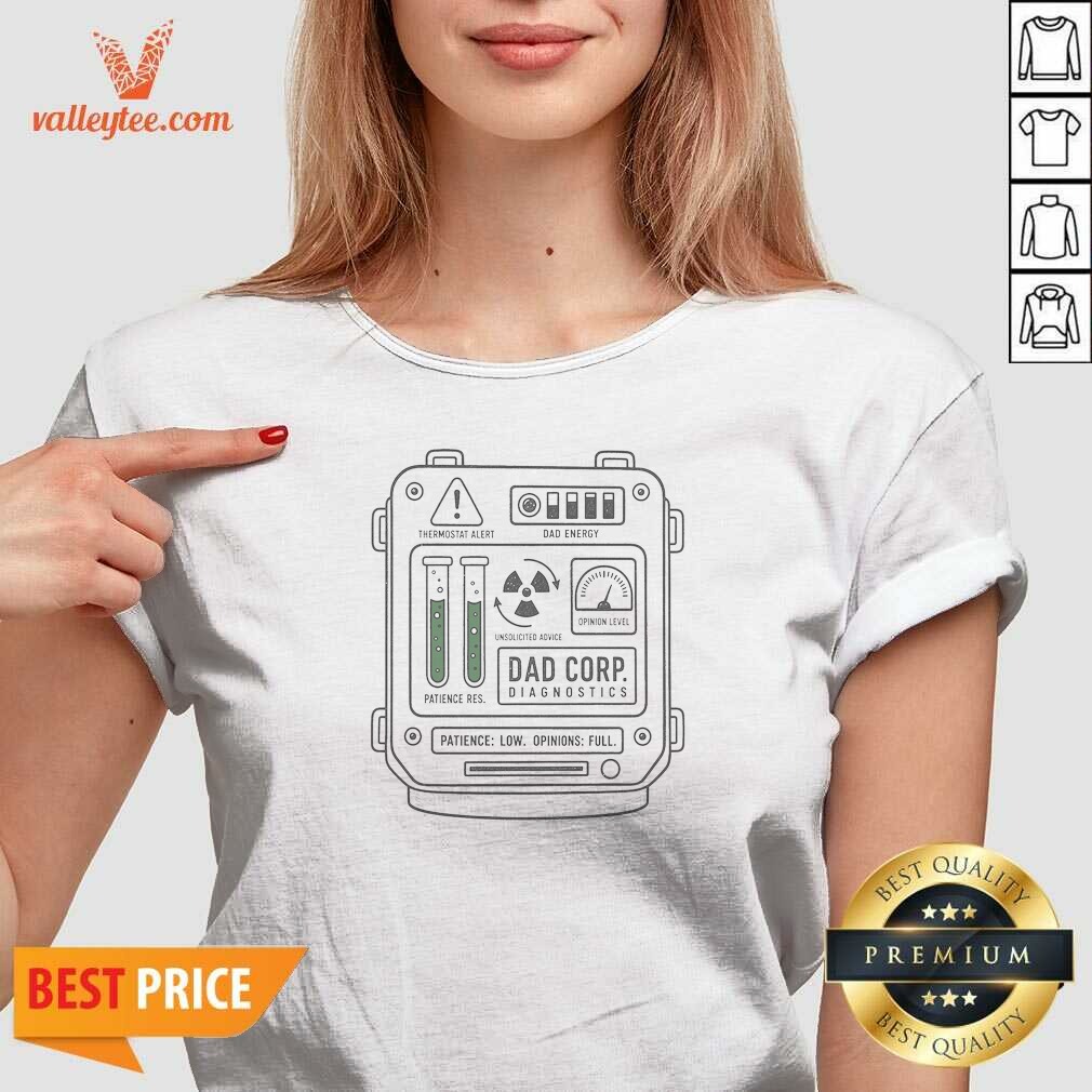official-top-dad-corp-diagnostics-v-neck-shirt-v-neck-optimized Official Top DAD CORP Diagnostics V-Neck Shirt