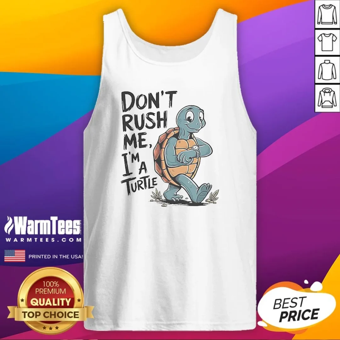 official-turtle-don-t-rush-me-i-m-a-turtle-walking-with-a-wristwatch-funny-animal-tank-top Official Turtle Don'T Rush Me I'M A Turtle Walking With A Wristwatch Funny Animal Tank Top