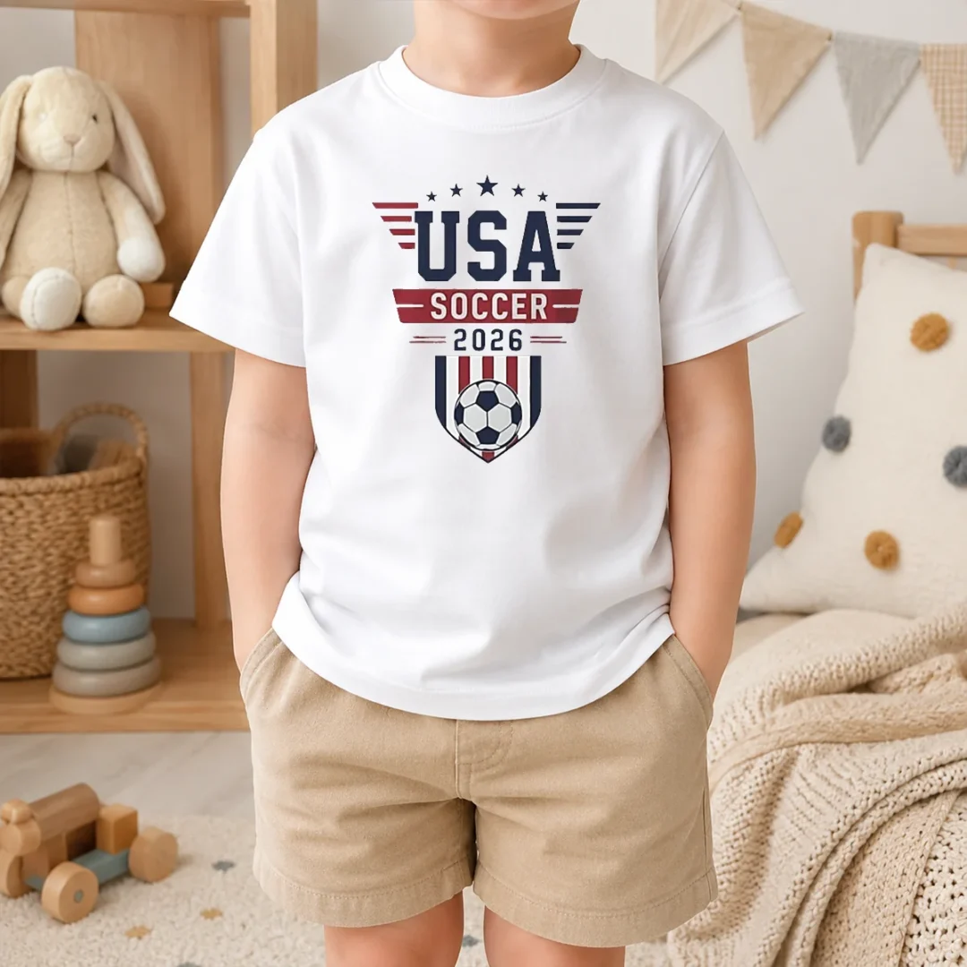 Official USA Soccer WC 2026 Kids T Shirt Official USA Soccer WC 2026 Kids T-Shirt