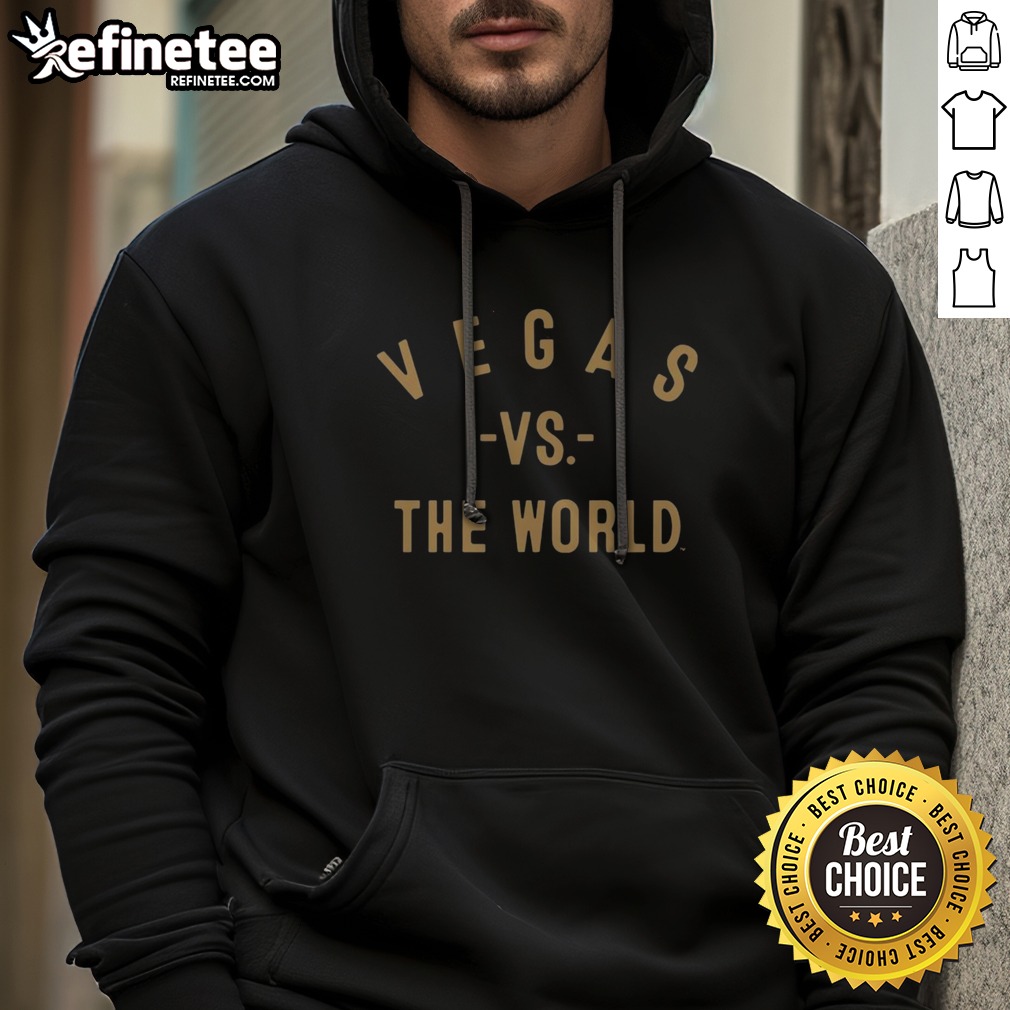 official-vegas-golden-knights-vs-the-world-nhl-hoodie Official Vegas Golden Knights Vs The World NHL hoodie featuring team logos and vibrant colors.