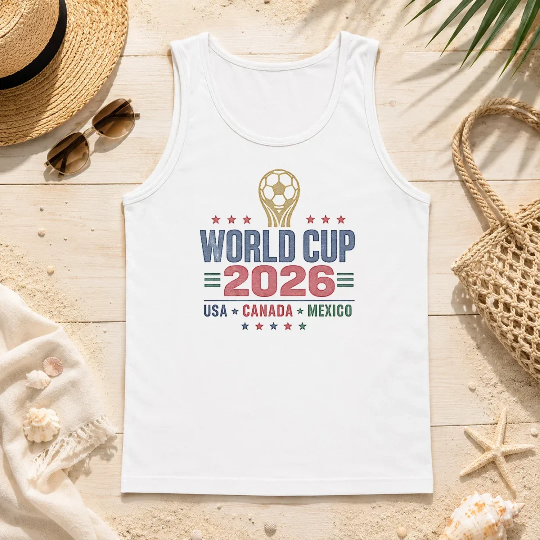 Official Vintage 2026 World Cup USA Canada Mexico Soccer Tank Top Official Vintage 2026 World Cup USA Canada Mexico Soccer Tank Top