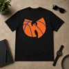 Official Wu Tang Clan X New York Knicks Logo t shirt in black with bold graphic print on front
