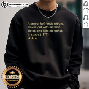 Premium Poorly Rated Star Wars Movie Review Sweatshirt featuring a unique design for fans of the franchise