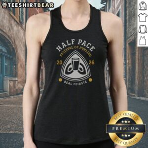Premium Half Pace Festival Of Hurling 2026 Beal Feirste Hurling tank top in black with bold event graphics