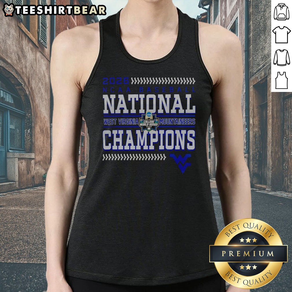 original-2026-west-virginia-mountaineers-ncaa-baseball-national-champions-tank-top Original 2026 West Virginia Mountaineers NCAA Baseball National Champions tank top in navy blue for fans