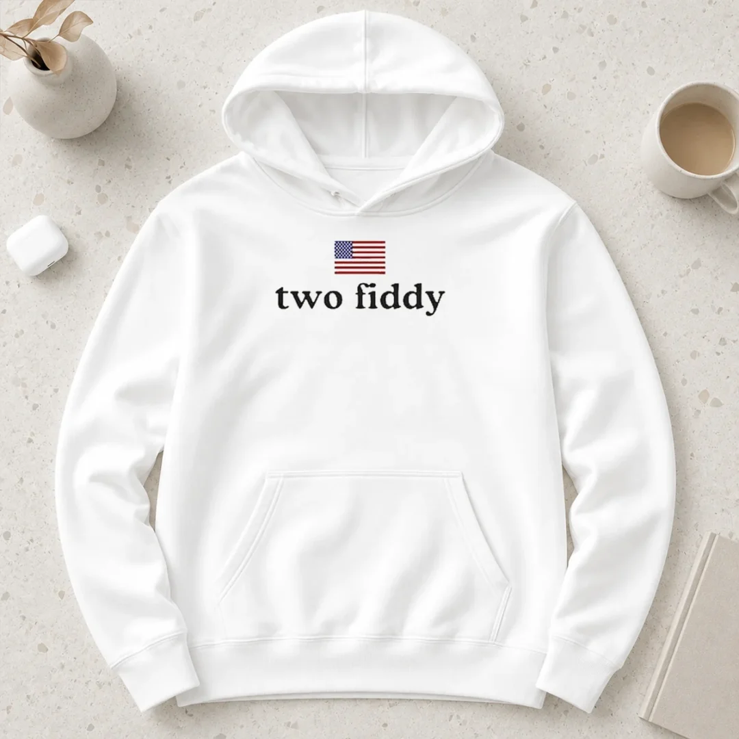 original-american-flag-two-fiddy-hoodie Original American Flag Two Fiddy Hoodie in navy blue with front pouch pocket and adjustable drawstring hood