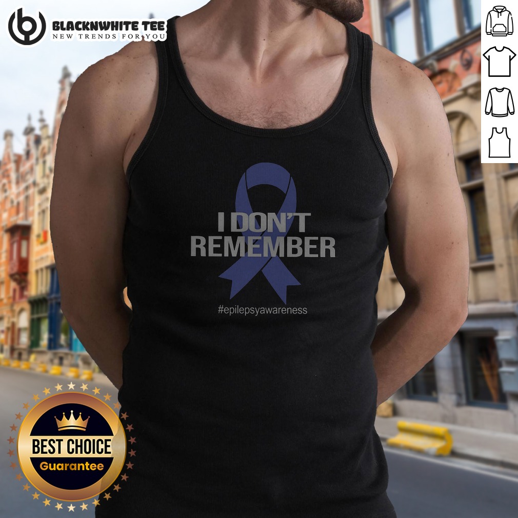 original-i-don-t-remember-epilepsy-awareness-ribbon-bold-text-tank-top Original I Don'T Remember Epilepsy Awareness Ribbon Bold Text Tank Top