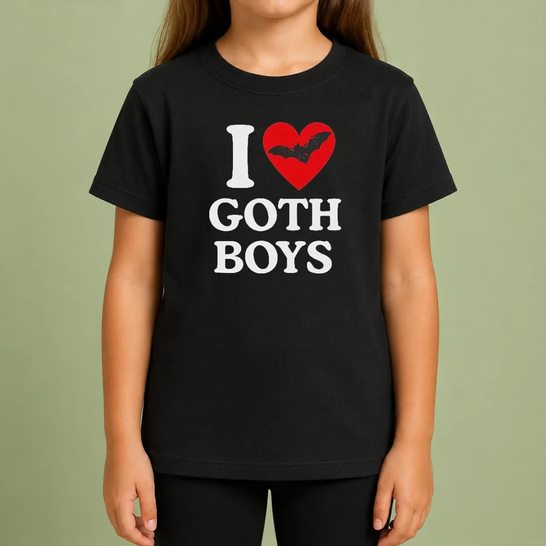 Original I Love Goth Boys Kids T Shirt Original I Love Goth Boys Kids T-Shirt