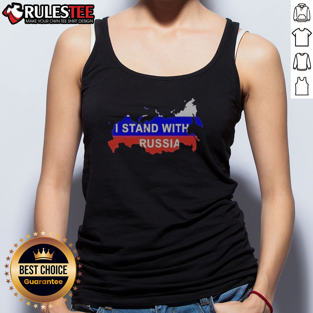 original-i-stand-with-russia-map-flag-patriotic-nationalism-nation-country-political-tank-top Original I Stand With Russia Map Flag Patriotic Nationalism Nation Country Political Tank top displayed on a wooden background