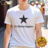 Original It'S Ghana Happen Shirt displayed on a neutral background, showcasing its vibrant design.