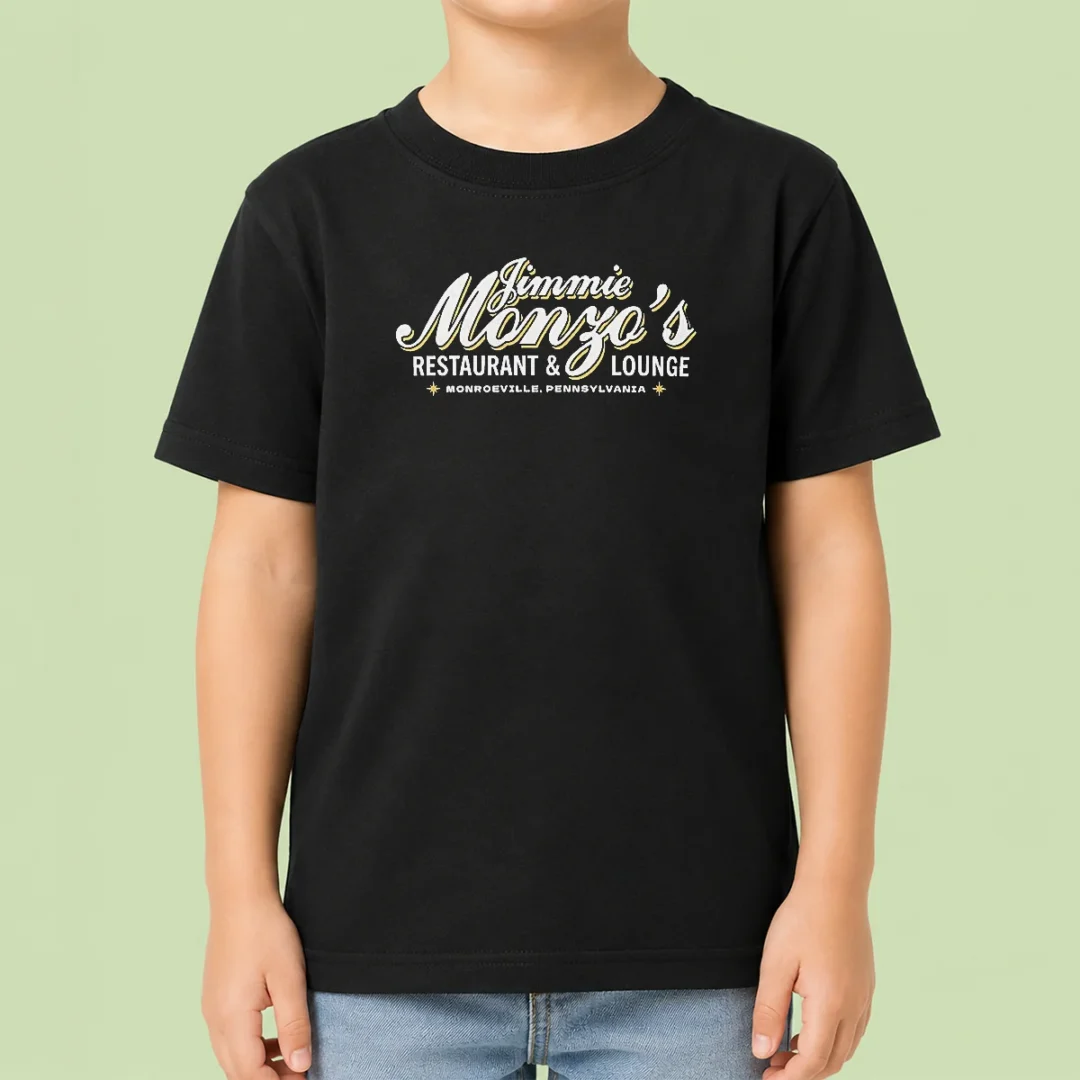 original-jimmie-monzo-s-restaurant-and-lounge-monroeville-pennsylvania-kids-t-shirt Original Jimmie Monzo'S Restaurant And Lounge Monroeville Pennsylvania Kids T-Shirt