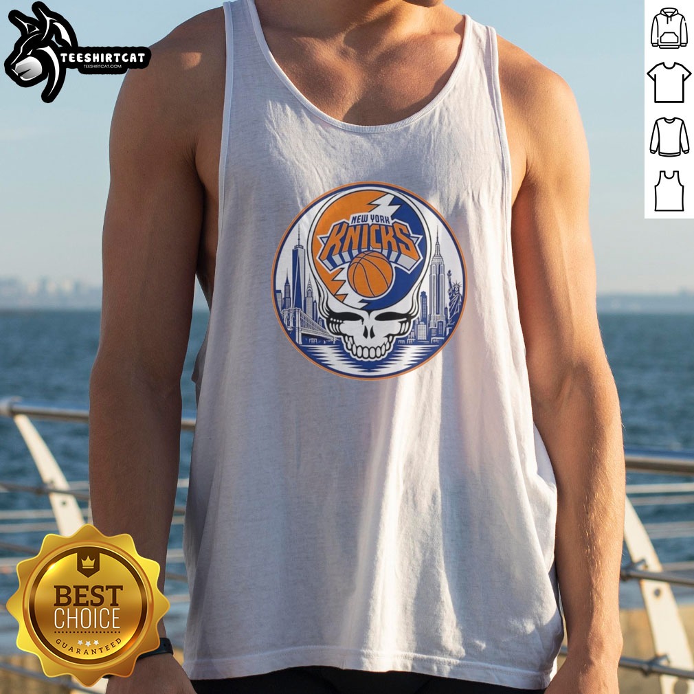 original-new-york-knicks-grateful-dead-basketball-team-logo-tank-top Original New York Knicks Grateful Dead Basketball Team Logo Tank Top featuring vibrant graphics