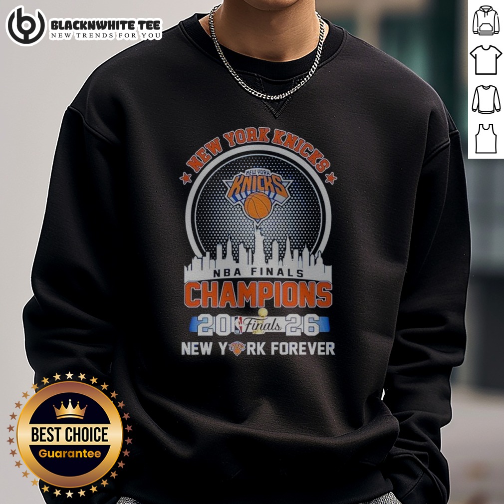 Original New York Knicks NBA Finals Champions 2026 Sweashirt Original New York Knicks NBA Finals Champions 2026 Sweashirt in navy blue with bold championship graphic