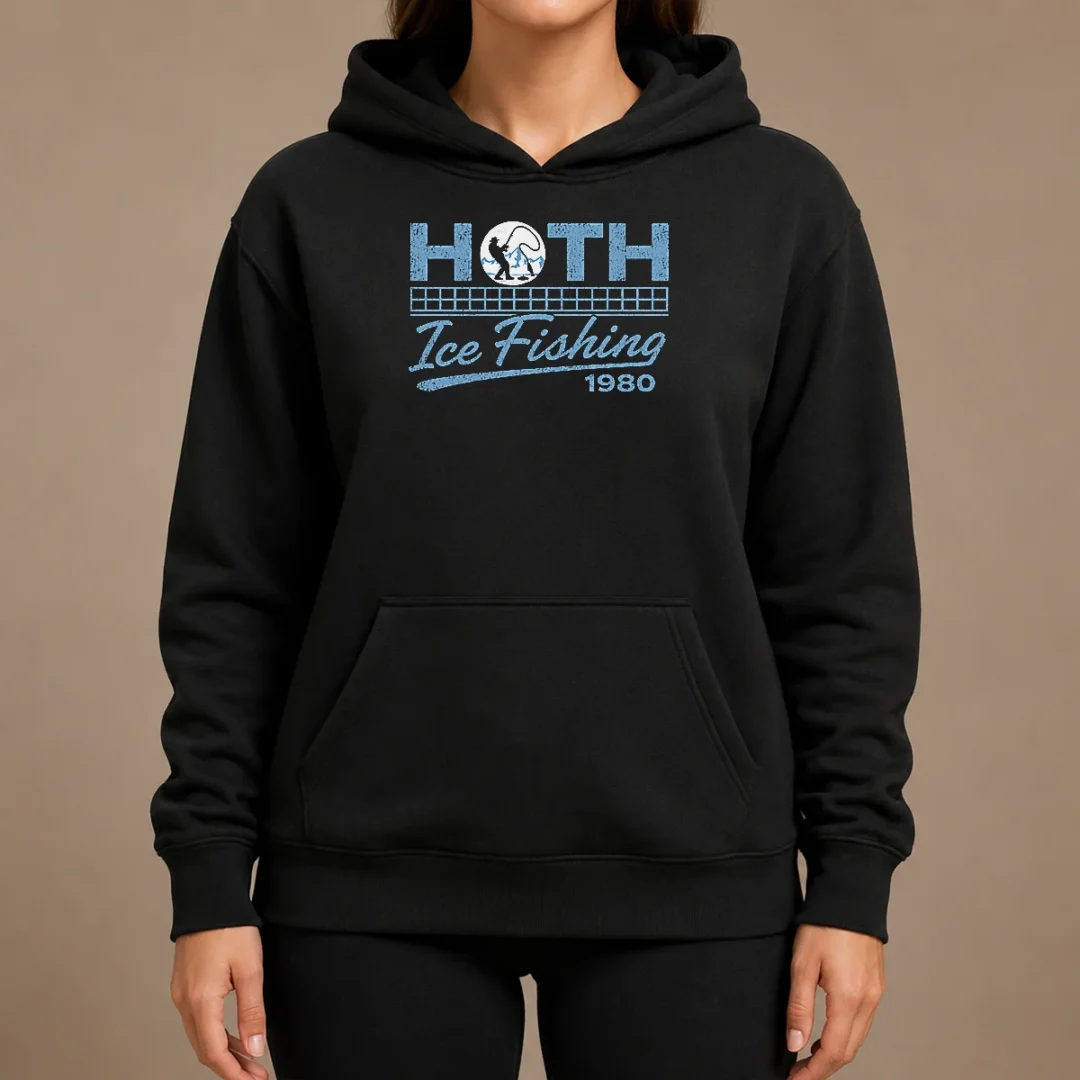 Original Old School Cold Wilderness ICE Fishing Hoodie Original Old School Cold Wilderness ICE Fishing Hoodie
