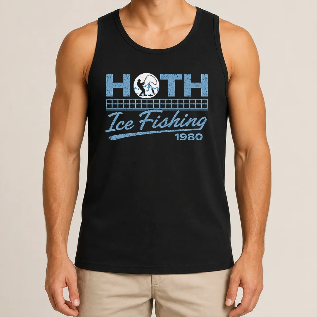 Original Old School Cold Wilderness ICE Fishing Tank Top Original Old School Cold Wilderness ICE Fishing Tank Top