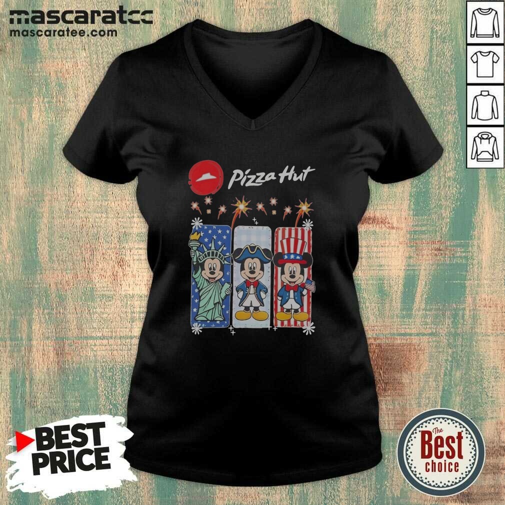 original-pizza-hut-mickey-mouse-usa-patriotic-fireworks-v-neck-optimized Original Pizza Hut Mickey Mouse USA Patriotic Fireworks v neck optimized shirt featuring patriotic fireworks and Mickey Mouse design