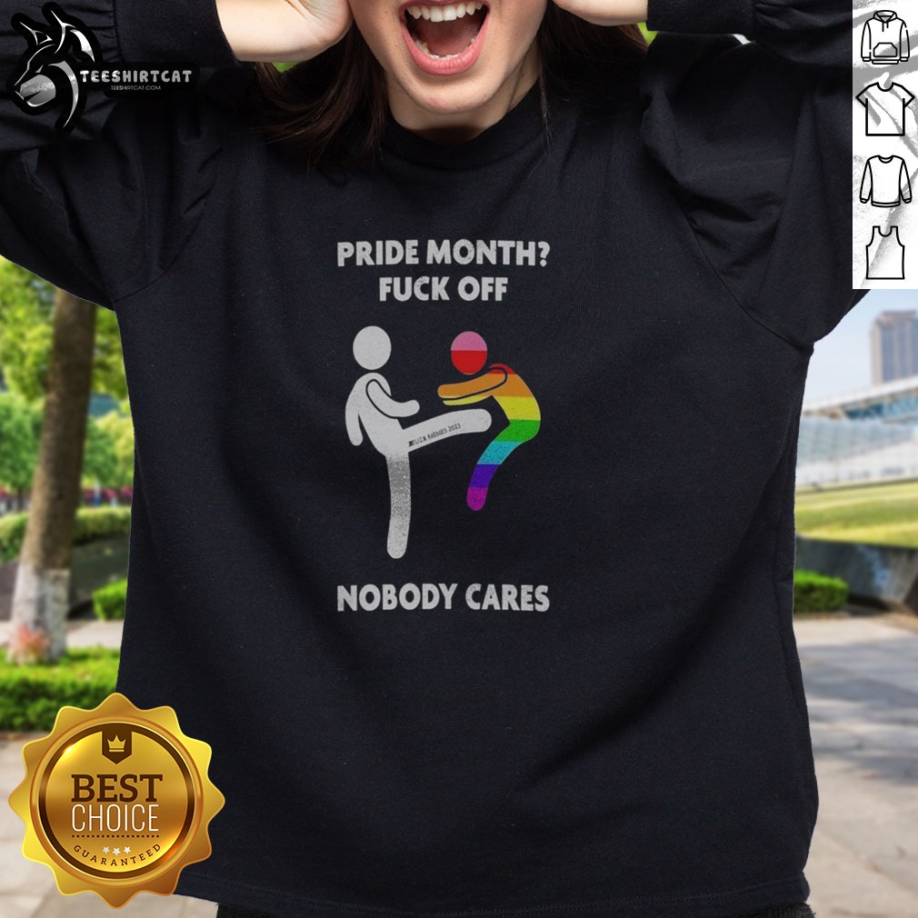 original-pride-month-fck-off-nobody-cares-zuzx-memes-2023-anti-pride-rainbow-kick-sweatshirt Original Pride Month Fck Off Nobody Cares Zuzx Memes 2023 Anti Pride Rainbow Kick Sweatshirt in vibrant colors