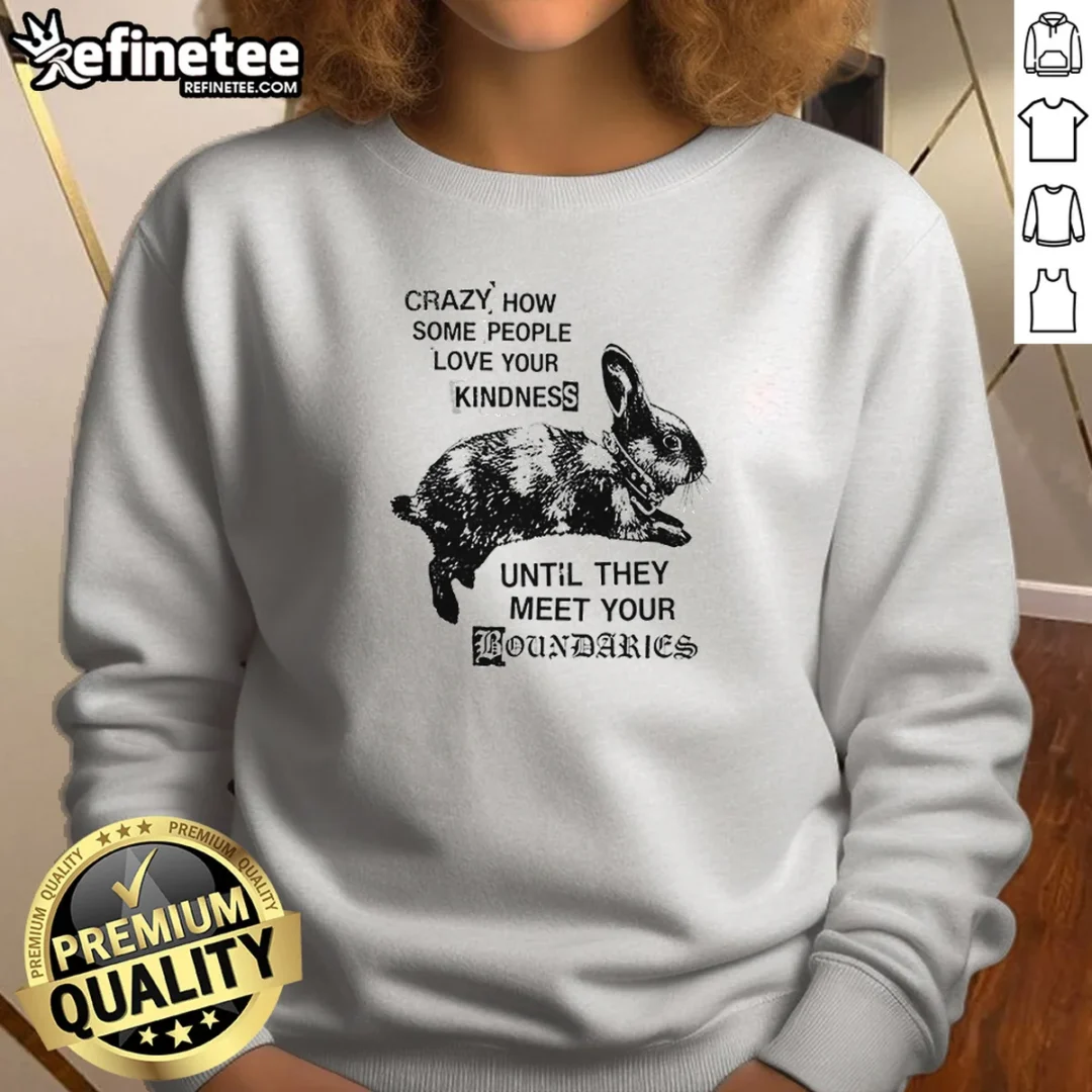 original-rabbit-crazy-how-some-people-love-your-kindness-until-they-meet-your-boundaries-sweatshirt Original Rabbit Crazy How Some People Love Your Kindness Until They Meet Your Boundaries Sweatshirt