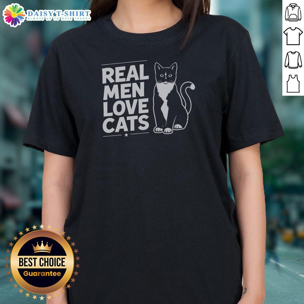 original-real-men-love-cats-ladies-shirt Original Real Men Love Cats Ladies Shirt featuring a playful cat graphic on soft fabric.