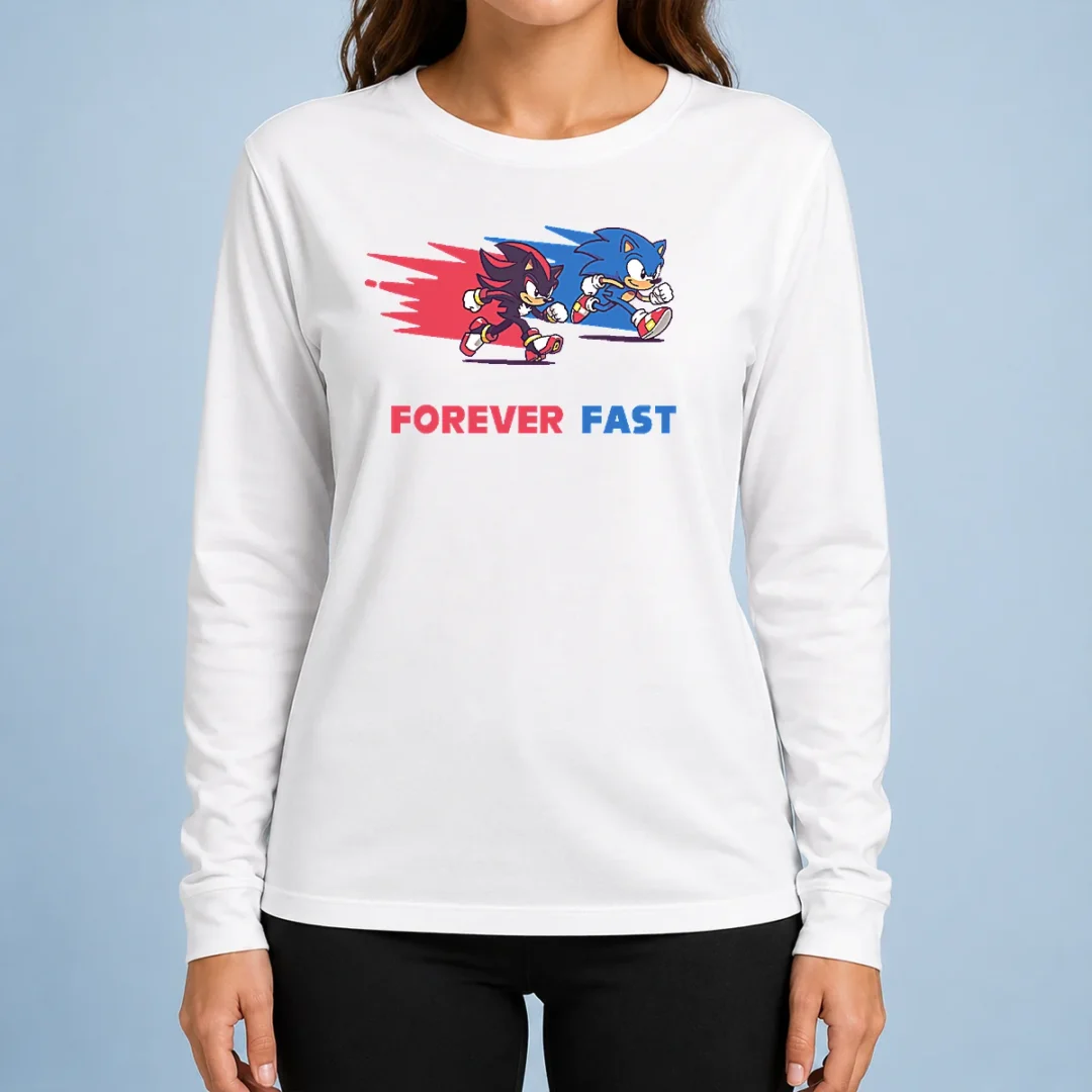 original-shadow-the-hedgehog-forever-fast-cartoon-long-sleeve-shirt Original Shadow The Hedgehog Forever Fast Cartoon Long Sleeve Shirt