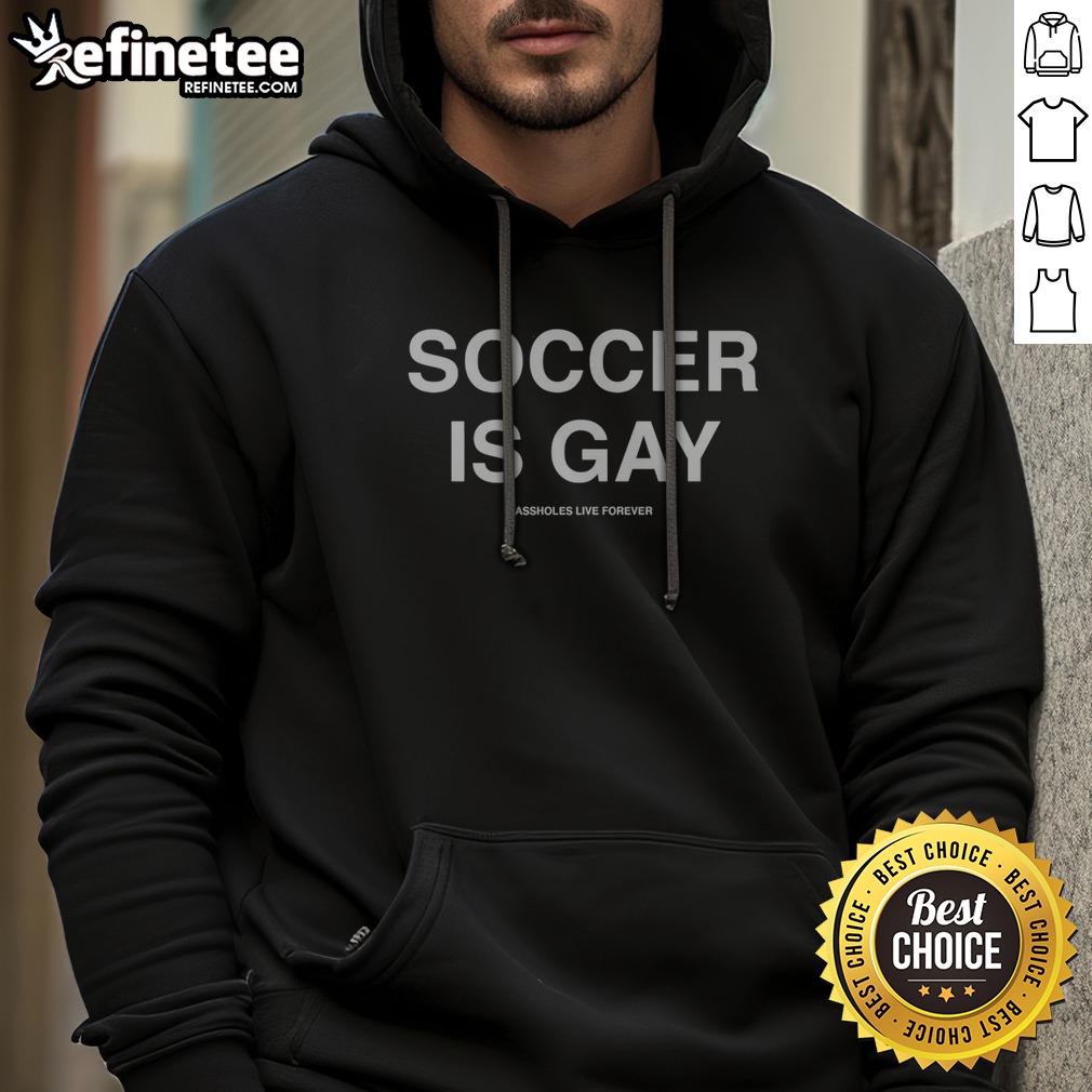 original-soccer-is-gay-assholes-live-forever-hoodie Original Soccer Is Gay Assholes Live Forever hoodie in a vibrant color, perfect for soccer enthusiasts.