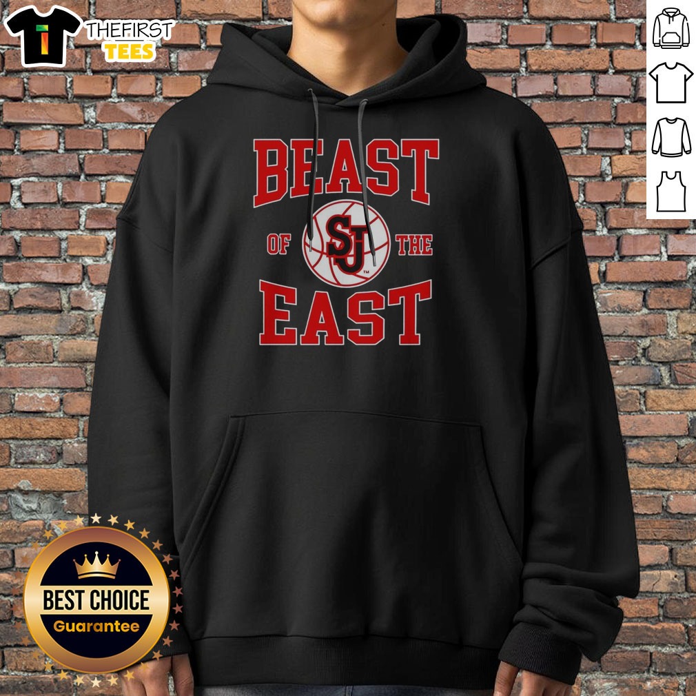 original-st-john-s-red-storm-basketball-beast-of-the-east-hoodie Original St John'S Red Storm Basketball Beast Of The East Hoodie in a comfortable pullover style with drawstring hood