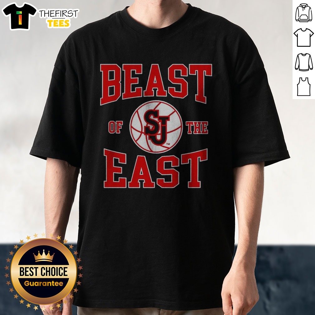 original-st-john-s-red-storm-basketball-beast-of-the-east-shirt Original St John'S Red Storm Basketball Beast Of The East Shirt featuring bold red and white team graphics on a comfortable cotton tee
