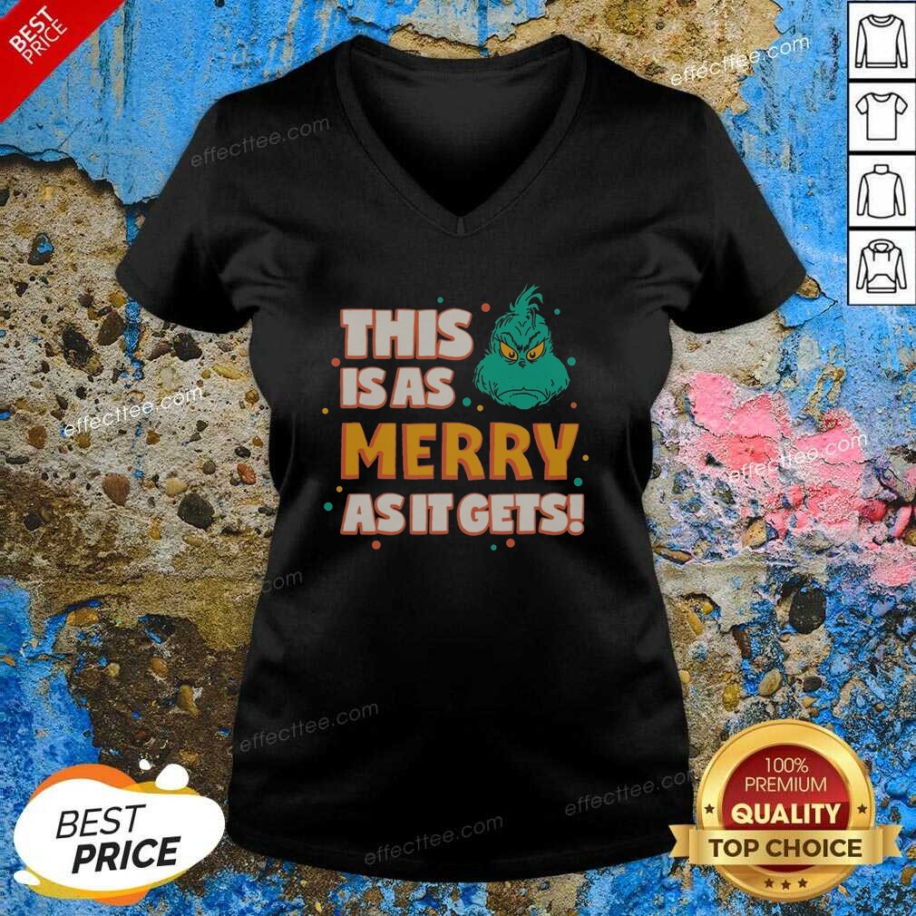 original-the-grinch-as-merry-as-it-gets-v-neck-v-neck-optimized Original The Grinch As Merry As It Gets v neck optimized with festive graphics and comfortable fit.