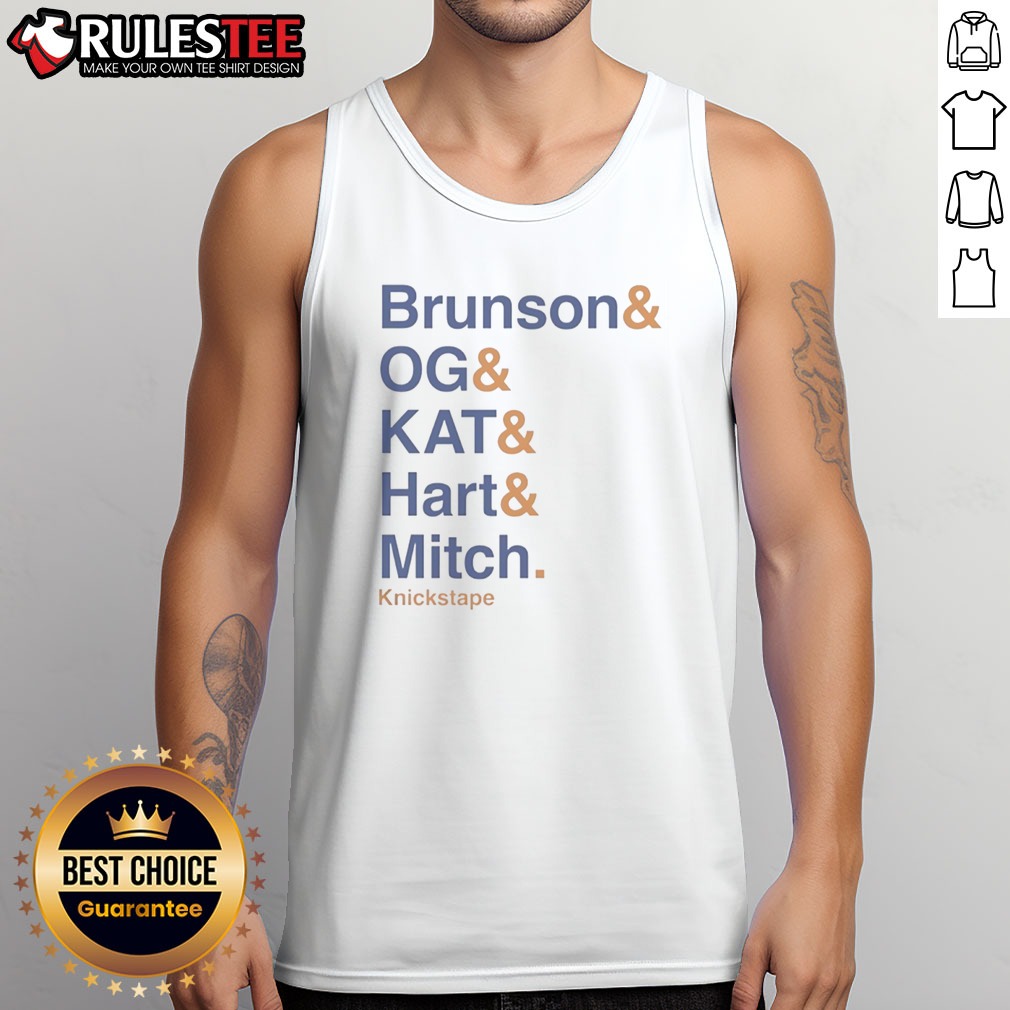 original-the-lineup-knickstape-brunson-and-og-and-kat-and-hart-and-mitch-tank-top Original The Lineup Knickstape Brunson And OG And KAT And Hart And Mitch Tank top showcasing vibrant graphics