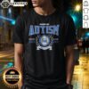 Original University Of Autism Train Infinity Symbol Class Of Autismus Spectrumus shirt in black with colorful infinity symbol and text design