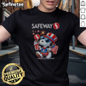 Official Snoopy X Safeway Fourth Of July American 250 Years 1776 2026 Fireworks t shirt featuring vibrant fireworks design