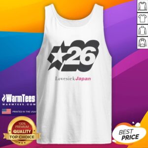Premium Lovesick Japan 26 Star tank top featuring a unique graphic design and comfortable fit.