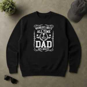 Nice World'S Best All Time #1 Dad Sweater
