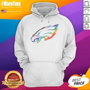 Awesome Philadelphia Eagles National Football League Rainbow Pride Logo hoodie featuring vibrant colors