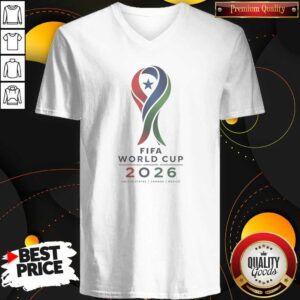 Hot FIFA World Cup 2026 United States Canada Mexico Logo V-Neck Shirt