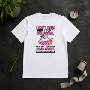 Original I Dont Drink And I Dont Do Drugs At My Age I Can Get The Same Effect By Standing Up Too Fa