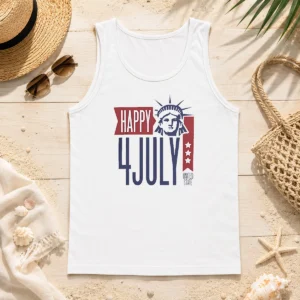Premium Happy 4 July Statue Of Liberty United State Tank Top