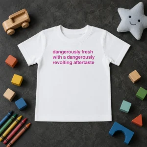 Official Dangerously Fresh With A Dangerously Revolting Aftertaste Dangerously Water Kids T-Shirt