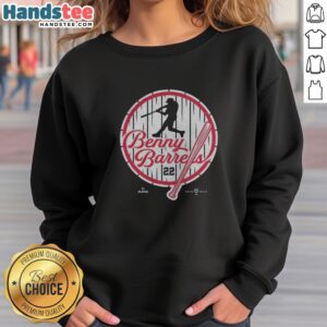 Top Benny Barrels sweatshirt featuring a comfortable fit and vibrant design.