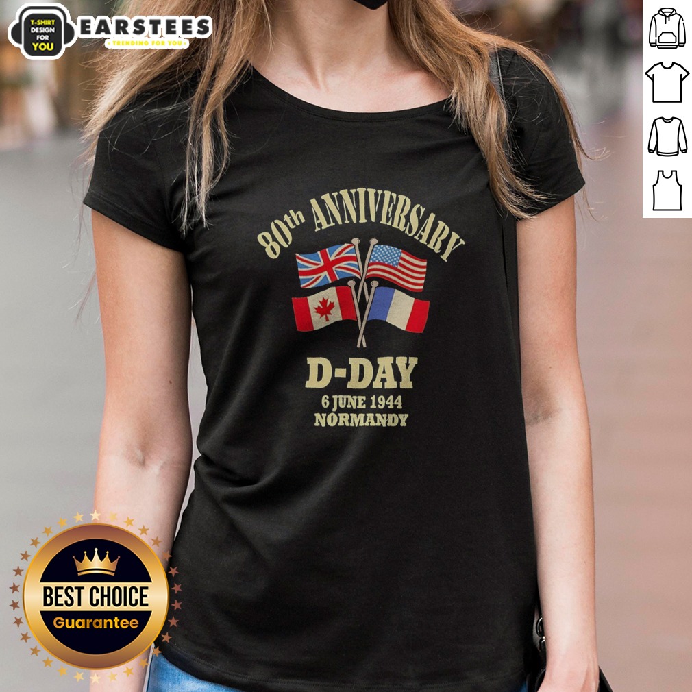 premium-80th-anniversary-d-day-6-june-1944-normandy-united-kingdom-usa-canada-france-ladies-shirt Premium 80th Anniversary D Day 6 June 1944 ladies shirt featuring commemorative design
