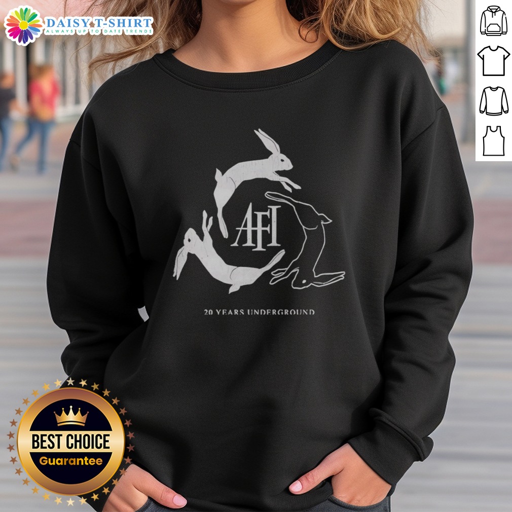 Premium AFI 20 Years Underground Sweatshirt Sweashirt Premium AFI 20 Years Underground Sweatshirt in black, showcasing a bold graphic design.