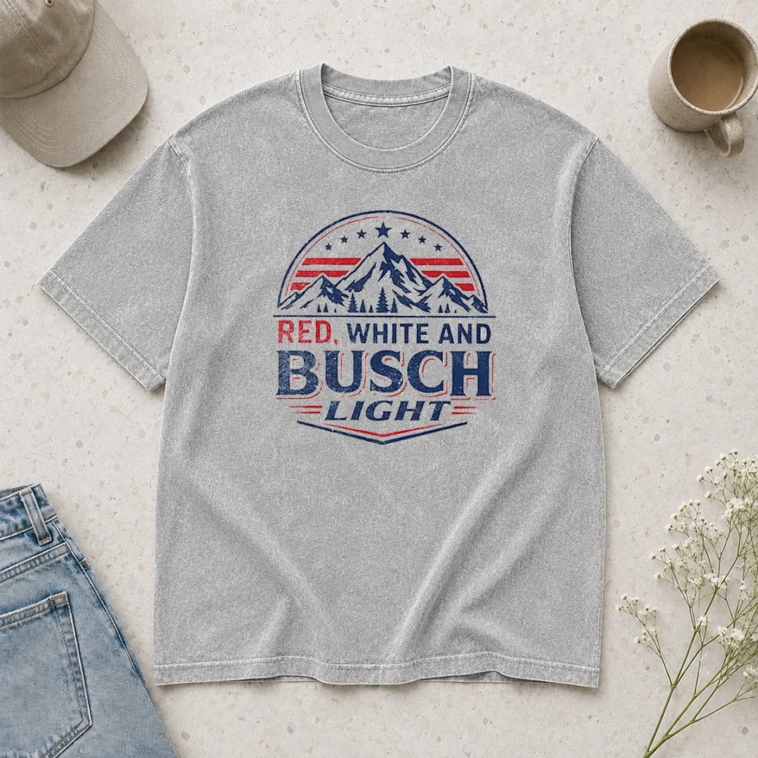 premium-busch-light-mountain-apparel-red-white-and-busch-light-250-usa-4th-of-july-washed-t-shirt Premium Busch Light Mountain Apparel Red White And Busch Light 250 USA 4th Of July Washed T-Shirt