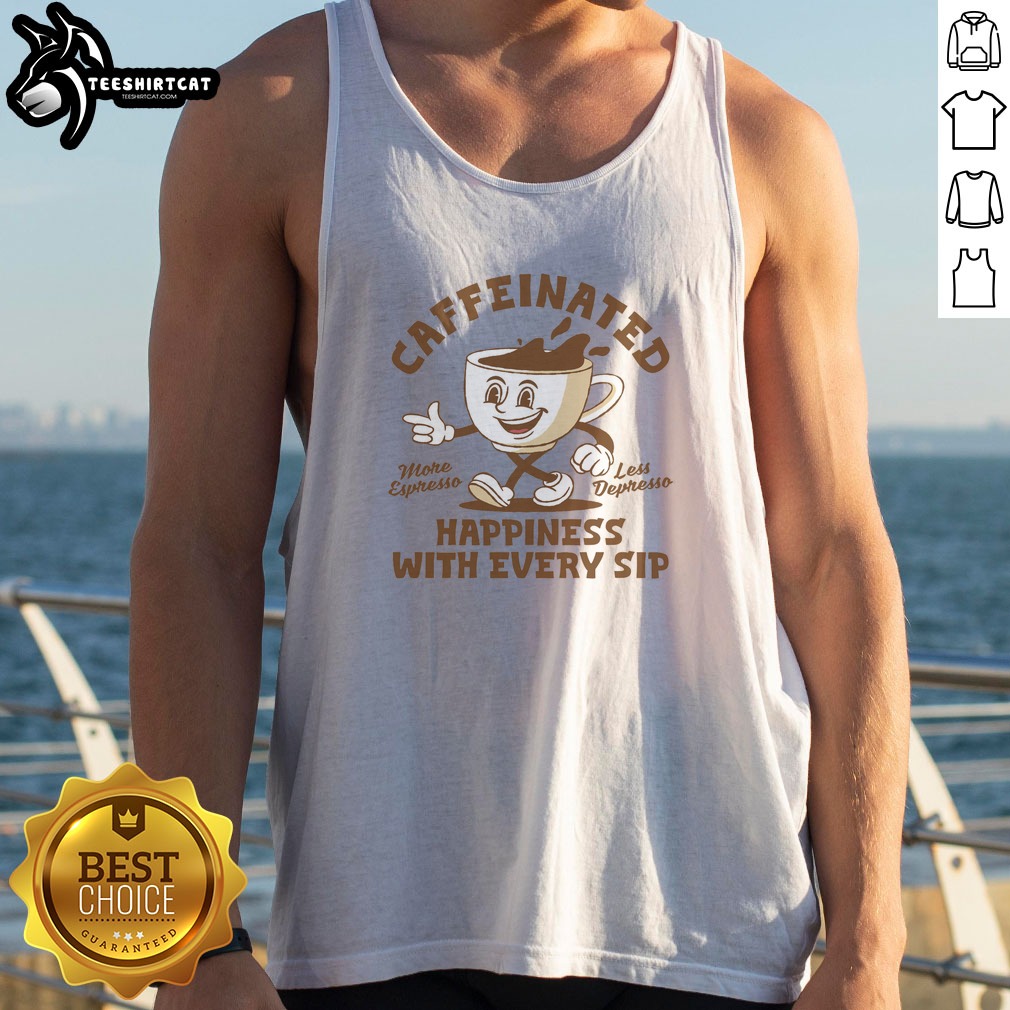 premium-caffeinated-happiness-with-every-sip-more-espresso-less-depresso-tank-top Premium Caffeinated Happiness With Every Sip More Espresso Less Depresso Tank top in a vibrant color