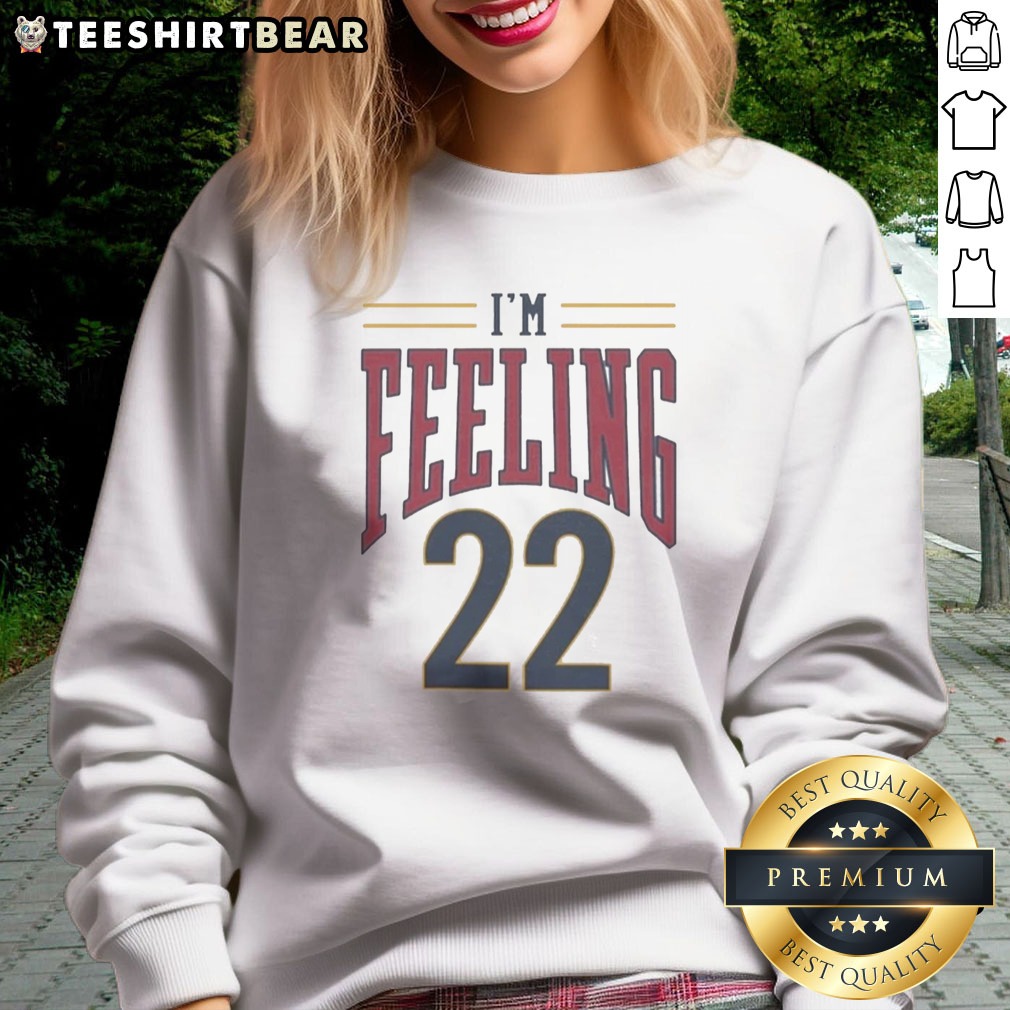 premium-cleveland-cavaliers-i-m-feeling-22-basketball-team-nba-logo-sweatshirt Premium Cleveland Cavaliers I'M Feeling 22 Basketball Team NBA Logo Sweatshirt featuring bold team graphics
